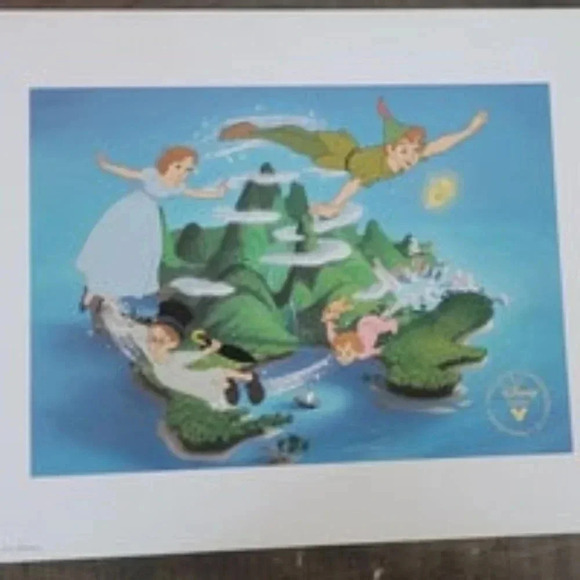 Peter Pan Exclusive Commemorative Lithograph 11x14 - Picture 1 of 4